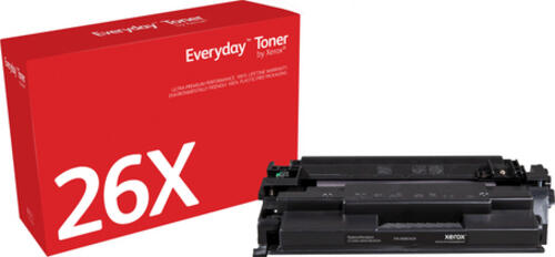 Everyday  Schwarz Toner von Xerox, kompatibel mit HP 26X (CF226X/ CRG-052H), High capacity