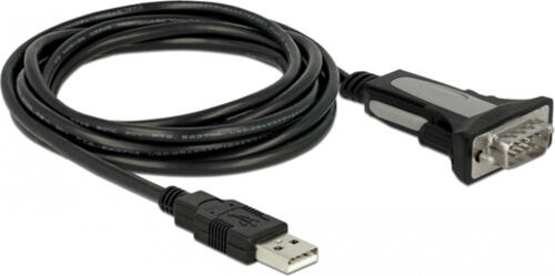 DeLOCK 66323 Serien-Kabel Schwarz 4 m USB Typ-A DB-9