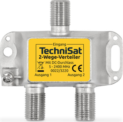 TechniSat 0022/3220 Kabelspalter oder -kombinator Kabelsplitter Silber