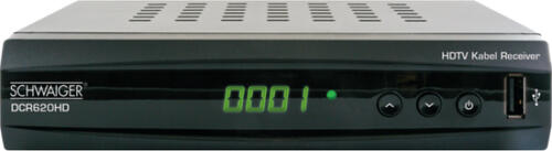 Schwaiger DCR620HD TV Set-Top-Box Kabel Full HD Schwarz