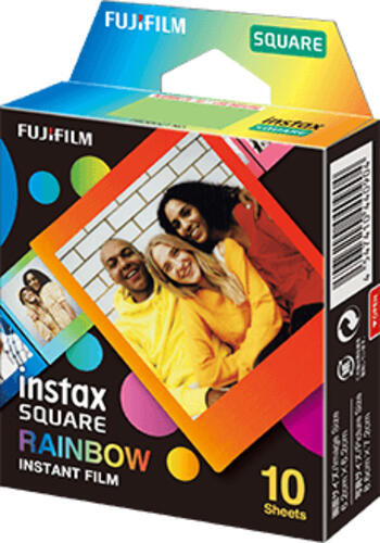 Fujifilm SQUARE Rainbow Sofortbildfilm 10 Stück(e) 76,2 x 50,8 mm