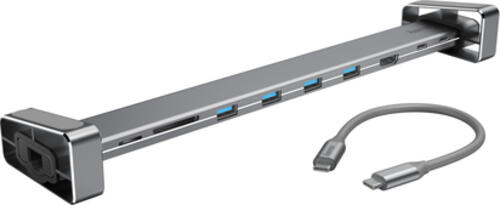 Hama 00200103 laptop-dockingstation & portreplikator USB 3.2 Gen 1 (3.1 Gen 1) Type-C Grau
