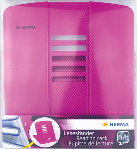 HERMA 19964 Bücherständer Pink Metall
