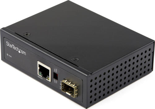 StarTech.com Industrial Media Converter - 1 Gbit/s Medienkonverter LWL Kupfer - Singlemode-/Multimode Glasfaser auf Kupfer Netzwerk - 12-56 V DC - IP-30/-40&deg;C bis 75&deg;C