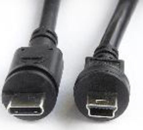 Mobotix MX-CBL-MUC-MU-5 USB Kabel 5 m USB 2.0 USB C Mini-USB A Schwarz