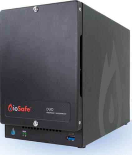 ioSafe Duo Disk-Array Desktop Schwarz