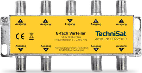 TechniSat 0022/3110 Kabelspalter oder -kombinator Kabelsplitter Silber