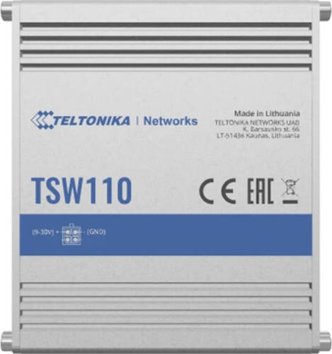 Teltonika TSW110 Netzwerk-Switch Unmanaged Gigabit Ethernet (10/100/1000) Power over Ethernet (PoE) Blau, Grau