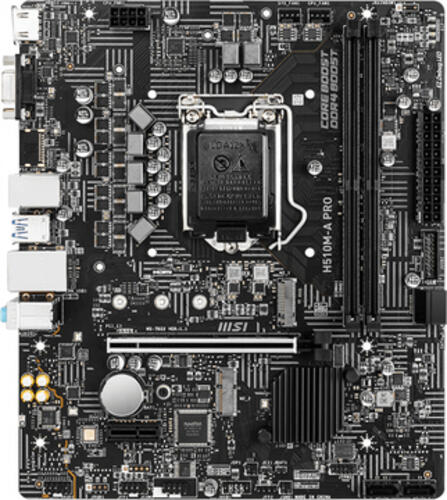 MSI H510M-A PRO Motherboard Intel H510 LGA 1200 (Socket H5) micro ATX