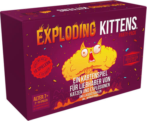 Asmodee Exploding Kittens Party Pack Kartenspiel Glücksspiel