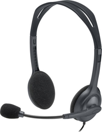 Logitech H111 Kopfhörer Kabelgebunden Kopfband Büro/Callcenter Schwarz
