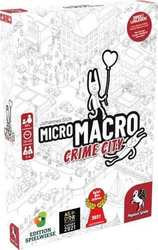 Pegasus Spiele MicroMacro: Crime City Brettspiel Abzug