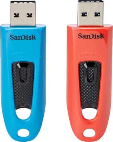 SanDisk Ultra USB-Stick 64 GB USB Typ-A 3.0 Blau, Rot