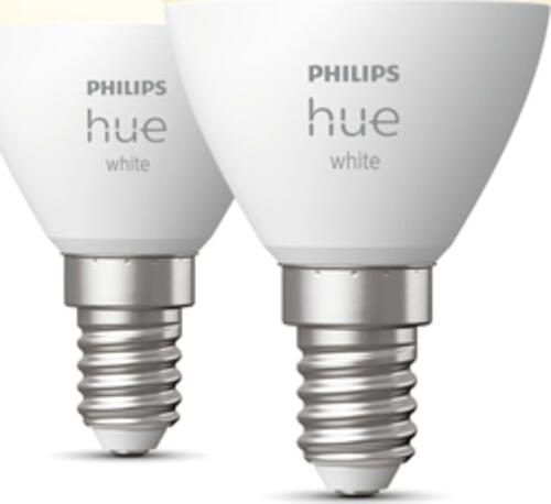 Philips Hue White E14 - Smarte Lampe Tropfenform Doppelpack - 470