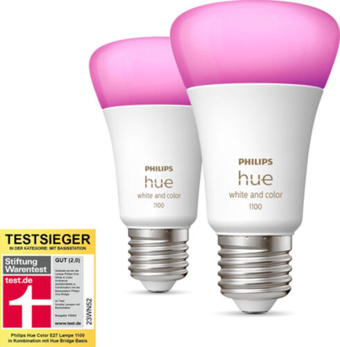 Philips Hue White and Color ambiance 8719514291317A Smart Lighting Intelligentes Leuchtmittel Bluetooth/Zigbee 11 W