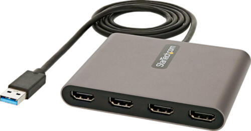 StarTech.com USB 3.0 auf 4x HDMI Adapter - Externe Video- und Grafikkarte - USB Typ-A auf Quad HDMI Display Adapter Dongle - 1080p 60Hz - Multi Monitor USB A auf HDMI Konverter - Windows