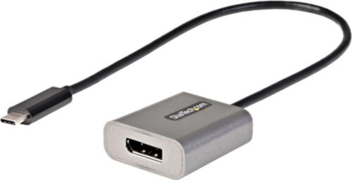 StarTech.com USB-C auf DisplayPort Adapter - 8K/4K 60Hz USB-C zu DisplayPort 1.4-Adapter Dongle - USB-Type-C auf DP Monitor Videokonverter - Funktioniert mit Thunderbolt 3 - 30cm integriertes Kabel