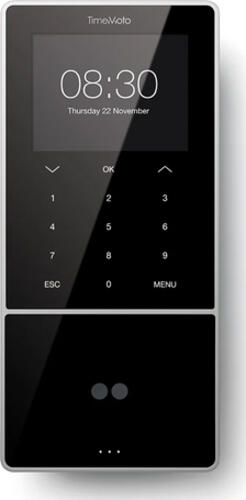 Safescan TM-838 SC Schwarz Gesichtserkennung, Passwort, Näherungskarte, Smart card Gleichstrom TFT Ethernet/LAN