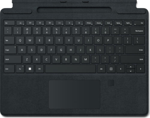Microsoft Surface Pro Signature Keyboard with Fingerprint Reader Schwarz Microsoft Cover port QWERTZ Schweiz