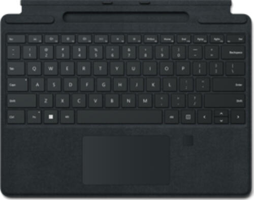 Microsoft Surface Pro Signature Keyboard with Fingerprint Reader Schwarz Microsoft Cover port QWERTY Spanisch