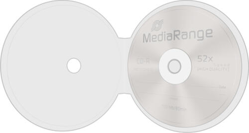 MediaRange BOX86 CD-Hülle C-Schalengehäuse 1 Disks Transparent
