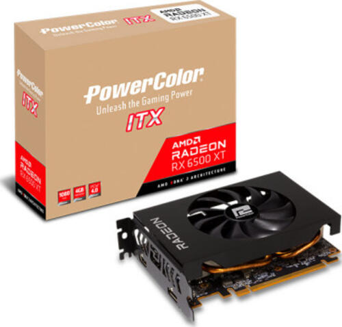 PowerColor AXRX 6500XT 4GBD6-DH Grafikkarte AMD Radeon RX 6500 XT 4 GB GDDR6