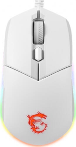 MSI CLUTCH GM11 WHITE Maus Beidhändig USB Typ-A Optisch 5000 DPI