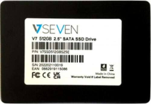 V7 V7SSD512GBS25E Internes Solid State Drive 2.5 512 GB Serial ATA III 3D TLC
