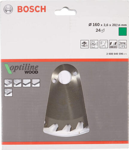 Bosch 2608640596 Kreissägeblatt 16 cm 1 Stück(e)