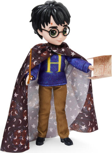 Wizarding World Harry Potter - Geschenkset mit 20,3 cm großer Harry Potter Puppe inklusive Besen, Tarnumhang und weiterem Zubehörteilen, Spielzeug für Kinder ab 6 Jahren, Fanartikel