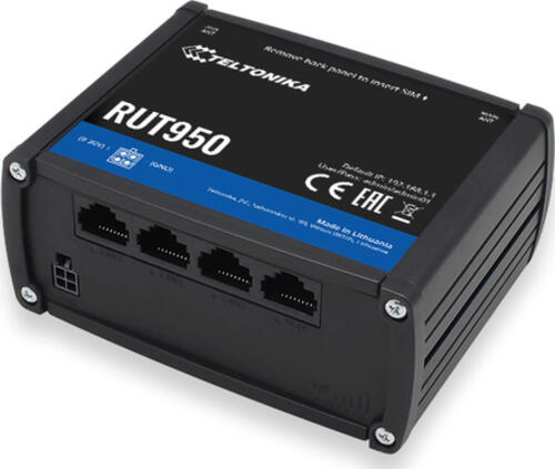 Teltonika RUT950 WLAN-Router Schnelles Ethernet Einzelband (2,4GHz) 4G Schwarz
