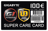 GIGABYTE SUPER CARE CARD 100 Euro