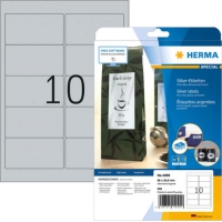 HERMA Etiketten A4 96x50.8 mm silber
