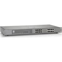 LevelOne 16-Port-Fast Ethernet-PoE-Switch,