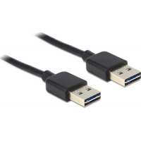 DeLOCK 1m USB 2.0 A USB Kabel USB A Schwarz