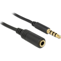 DeLOCK 84666 Audio-Kabel 1 m 3.5mm Schwarz