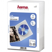 1x10 Hama DVD-Leerhülle Slim Transparent