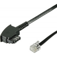 Goobay 3m TAE-F/RJ11 Cable Schwarz