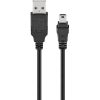 Goobay USB 2.0 Hi-Speed-Kabel, schwarz, 3m