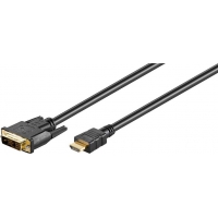 2m DVI / HDMI-Kabel Stecker/ Stecker