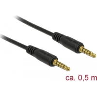 DeLOCK 85695 Audio-Kabel 0,5 m 3.5mm Schwarz