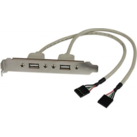 StarTech.com 2-Port USB A Slotblech-Adapter