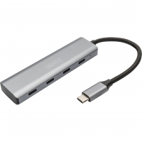 DIGITUS USB-C 4 Port HUB Alumin.