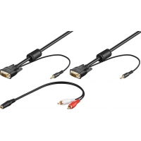 Goobay SVGA Audio Cable - 3m VGA-Kabel