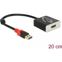 0,2 m USB Typ-A HDMI Schwarz Videokabel-Adapter