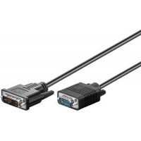2m Kabel DVI-I Stecker > VGA Stecker
