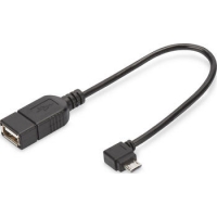 0.2m DIGITUS USB 2.0 Kabel Micro-B/A-Buchse 
