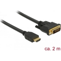 2m HDMI-A zu DVI 24+1 Kabel Delock 