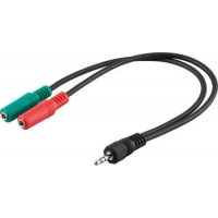 PC Headset Adapter; 1x 3,5 mm AUX