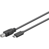 1m USB 2.0-Kabel, Typ-C auf Typ-B